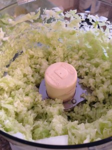 potsticker filling in food processor