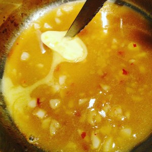 Butter sauce for salmon