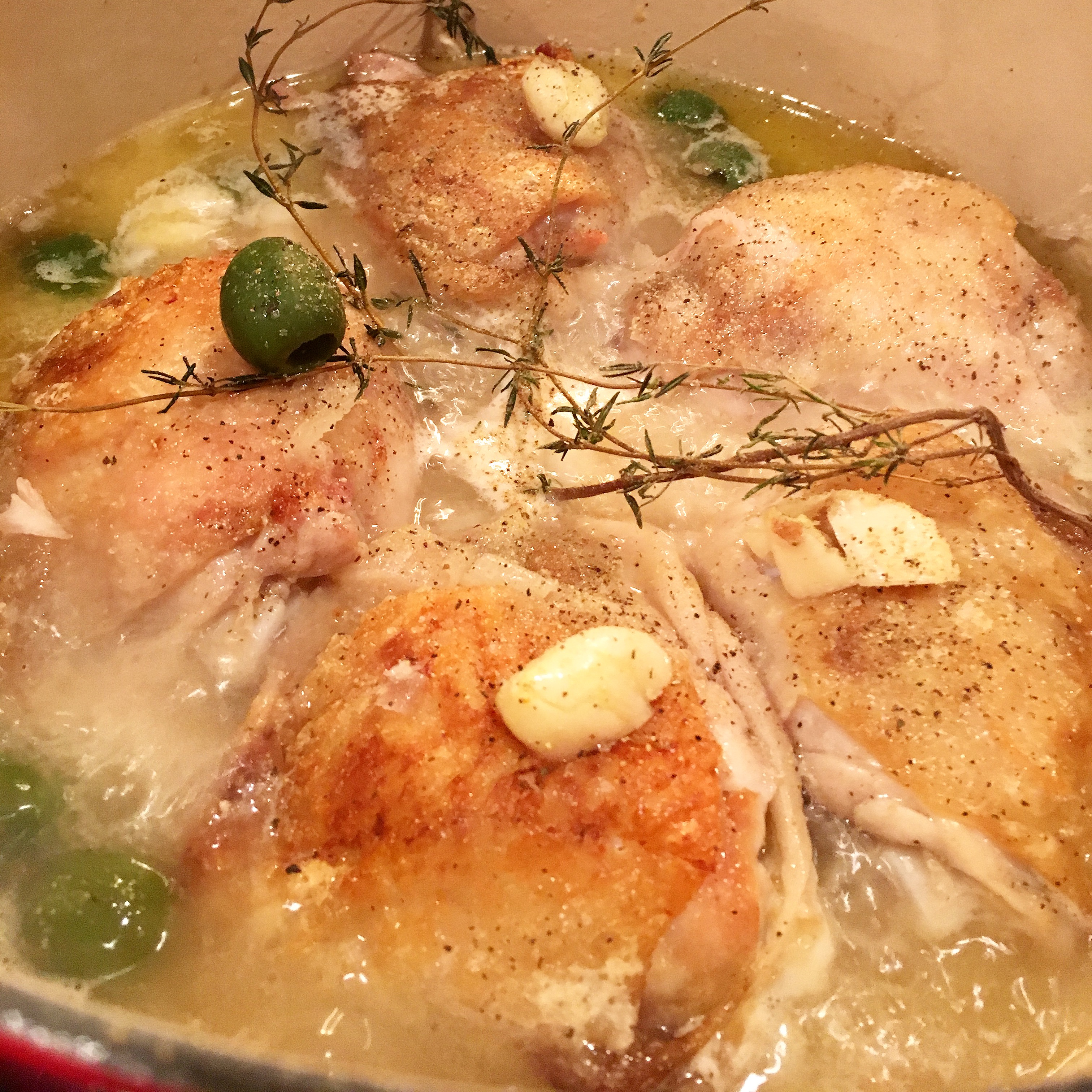braised chicken done