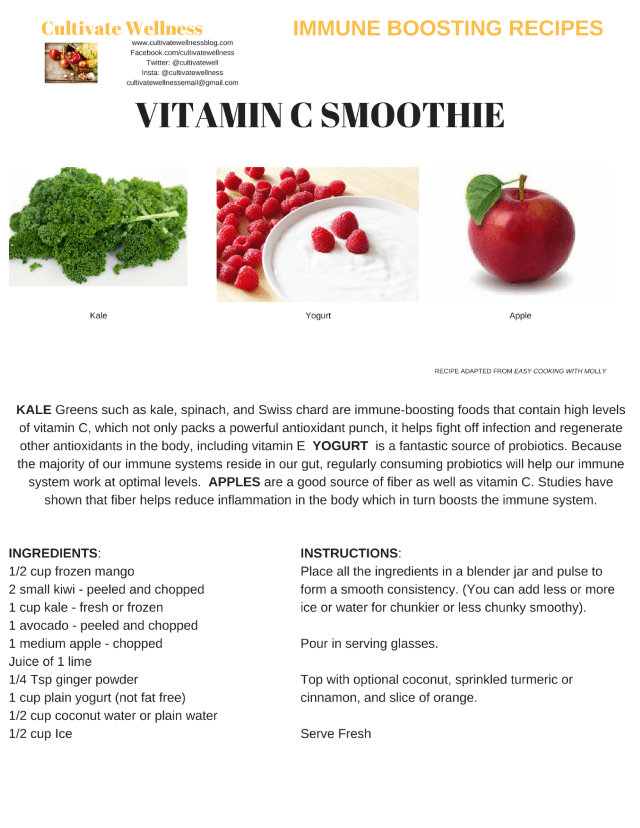 Vitamin C Smoothie (Immune system)